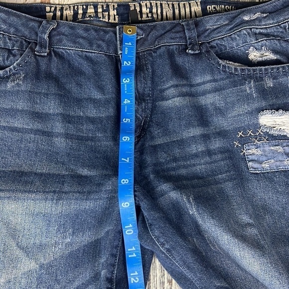 VINTAGE REUNION REWASH Blue Jeans Women’s Size 15/32 - Picture 9 of 15